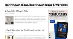 Desktop Screenshot of barmitzvahideas.info